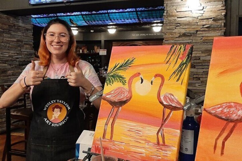 Paint and Sip BYO in Brisbane CBD Friday night