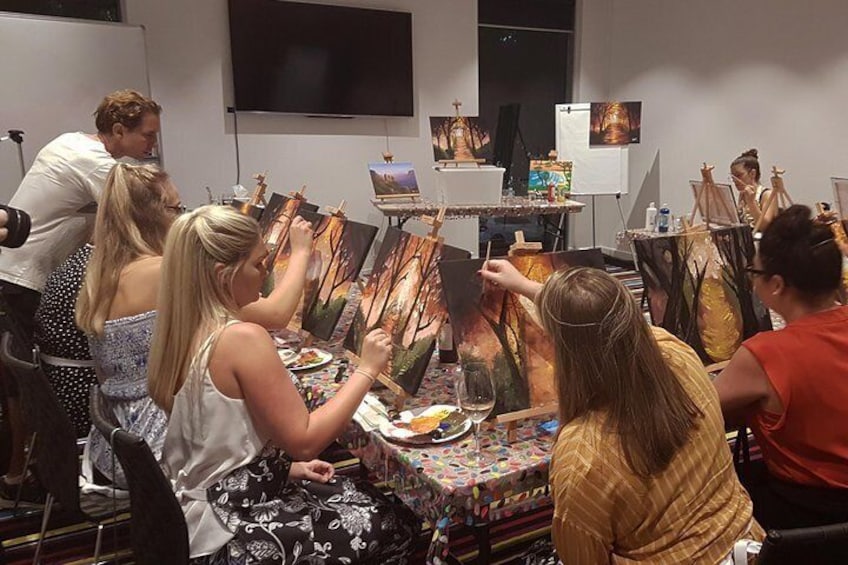 Paint and Sip BYO in Brisbane CBD Friday night