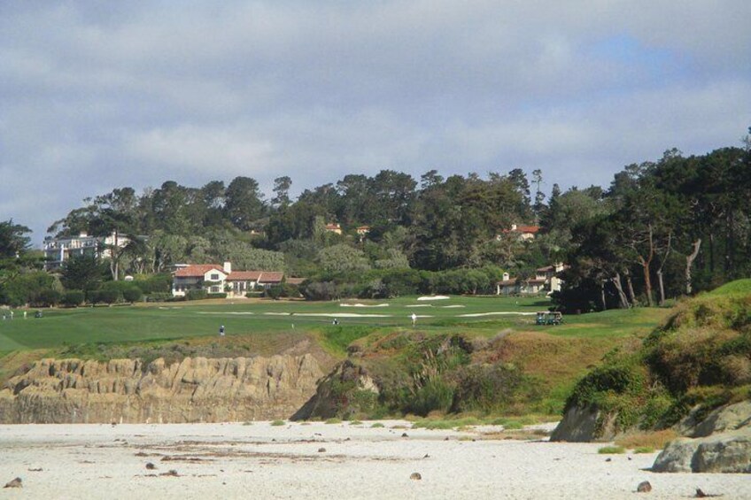 Pebble Beach Golf Links from North End of Carmel Beach