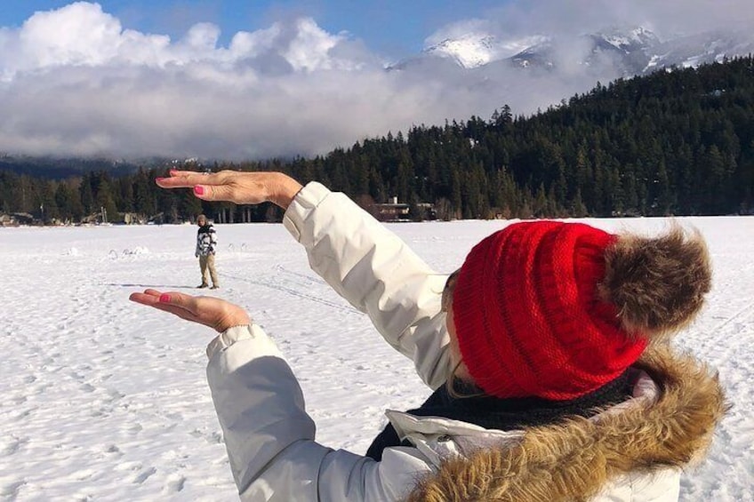 Mid-Winter frozen lake fun!