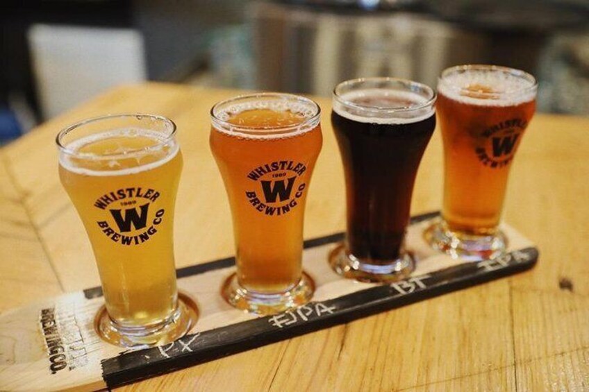 Stop for a beer at one or two of Whistler's fine craft breweries!