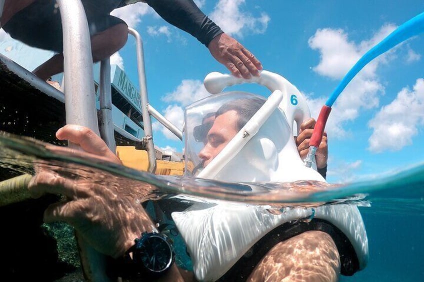 SeaTrek Underwater Helmet Diving Experience in Downtown Cozumel