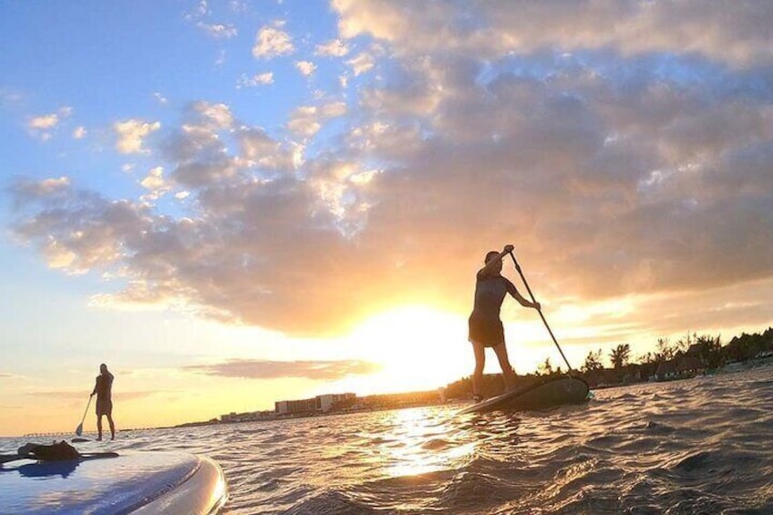 Paddleboard Sunset Session Caribbean Sea + Photos