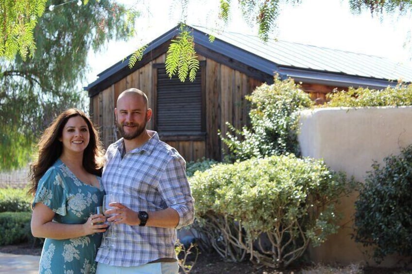 Enjoying some alone time at the winery
