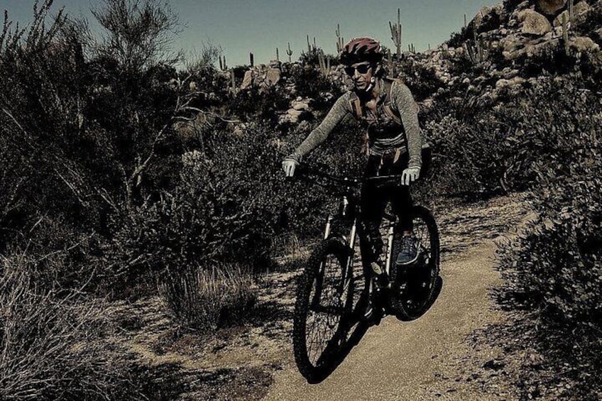 Private Sunset Sonoran Desert Mountain Bike Adventure