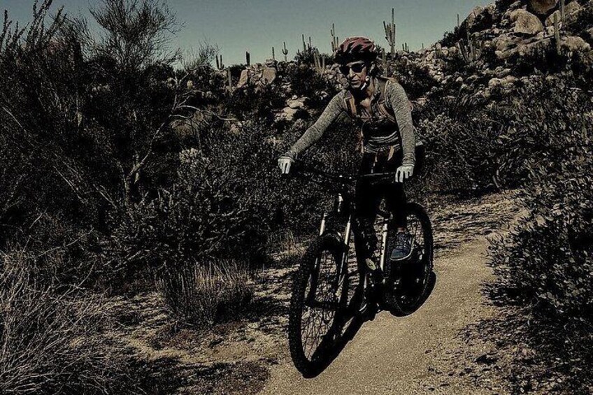 Private Sunset Sonoran Desert Mountain Bike Adventure