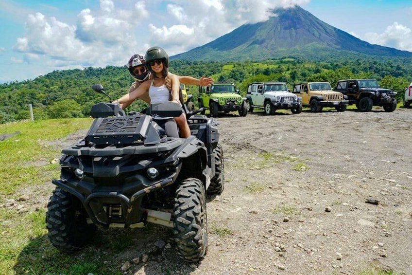 Arenal Volcano Lava Flows ATV TOUR + Hot Springs Included.