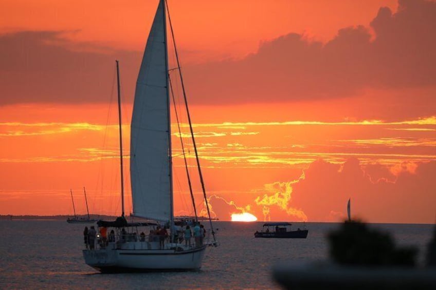 Sunset Sail in Key West with Beverages Included