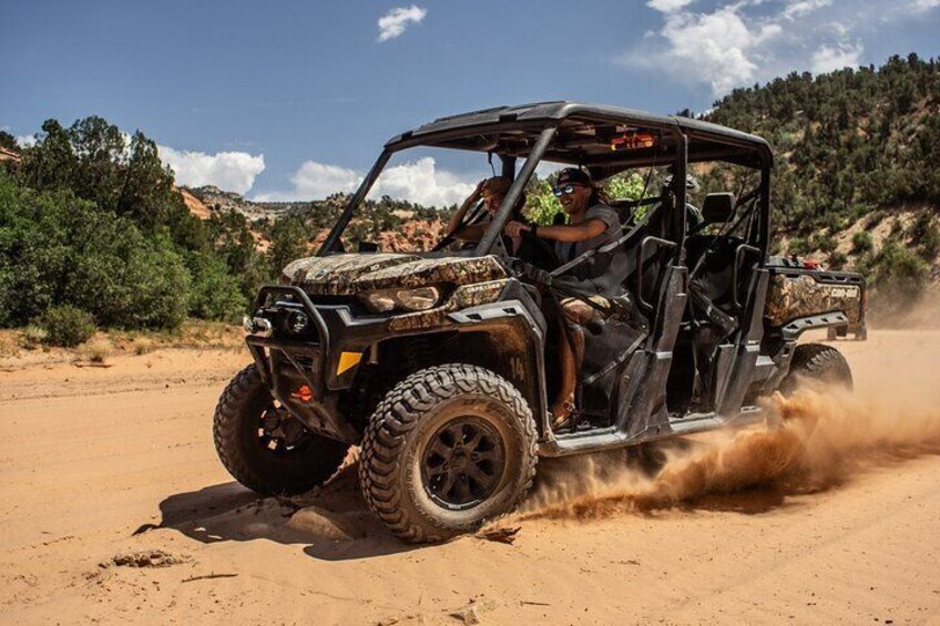 East Zion 4 Hour Slot Canyon Canyoneering UTV Tour