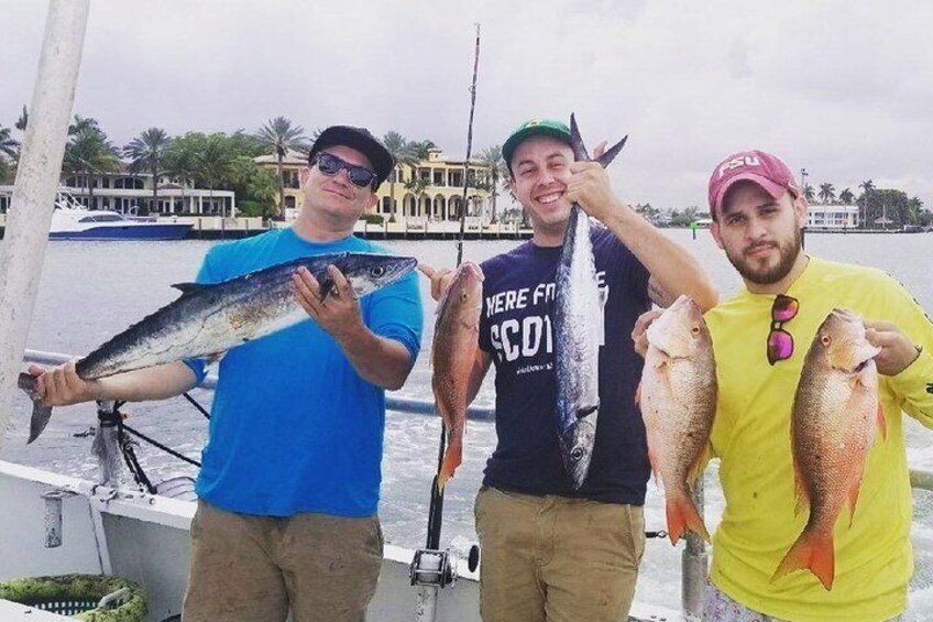 nice mackerals and snappers for these lucky guys