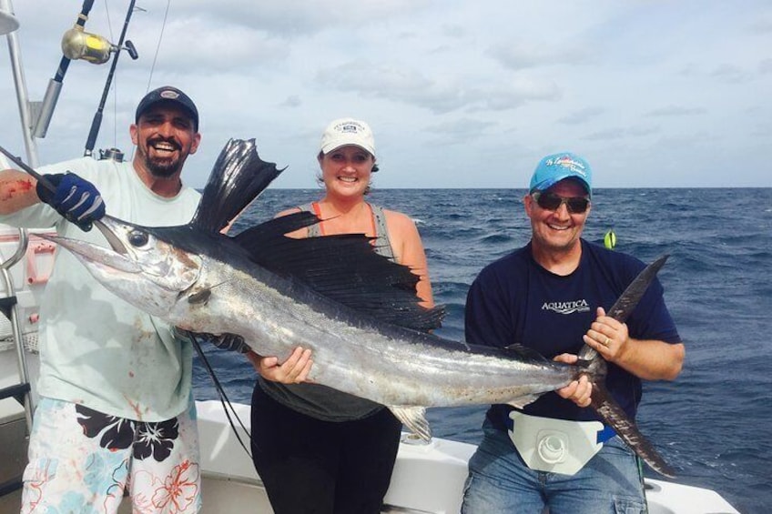Another Sailfish caught by this couple from California 