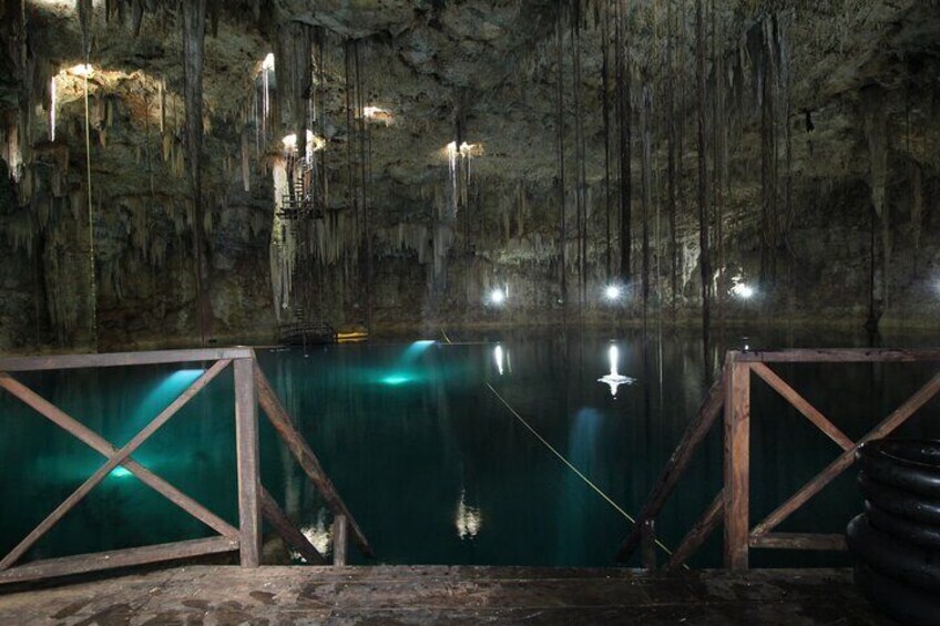 From Valladolid: 4 cenotes in one day (Private transport)