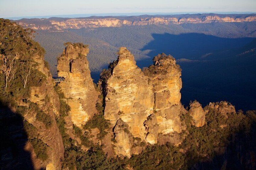 Three Sisters in afternoon light