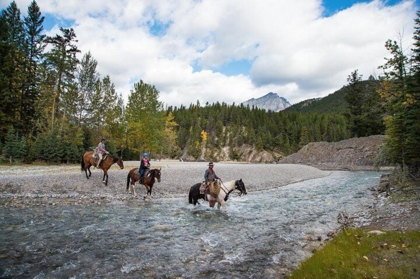 Cross through the Spray River