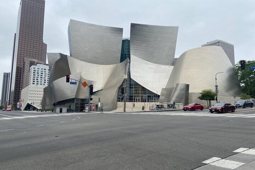 Walt Disney concert hall Los Angeles downtown