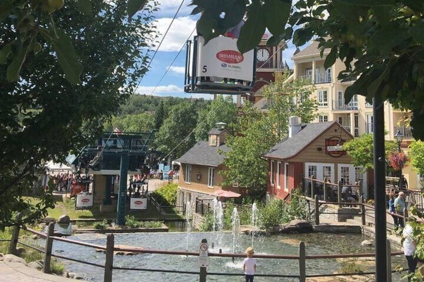 Free Cabriolet ride over Tremblant village