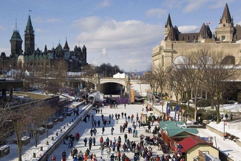 Rideau Canal becomes a giant skating rink every winter