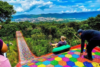 The best of San Salvador in 1 day: El Boqueron + Rainbow slide + Historic C...