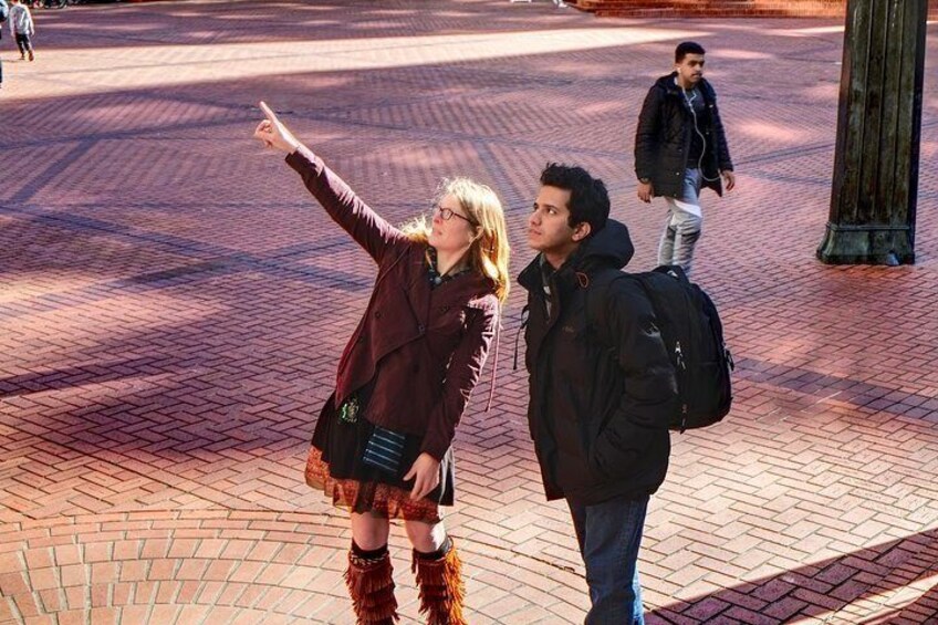 Uncovering the mysteries of the Fibonacci sequence used in Pioneer Courthouse Square on our Architecture and Parks tour (10 am departure)