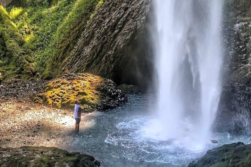The majestic waterfalls of the Columbia Gorge are up close and personal.