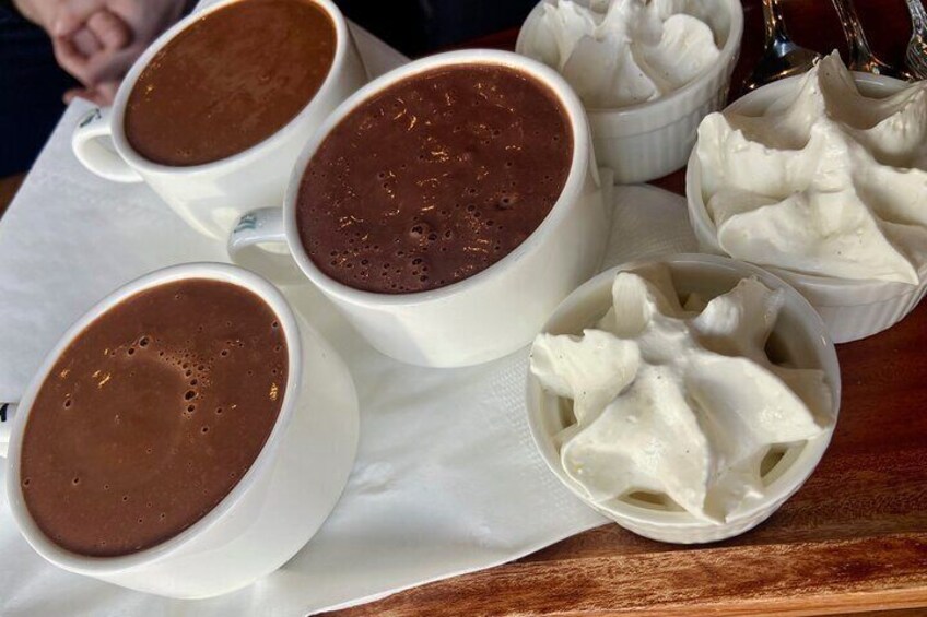 Drinking chocolate -- so rich!