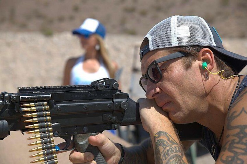 4 Gun Vegas Desert Shooting Adventure with Lunch from Las Vegas