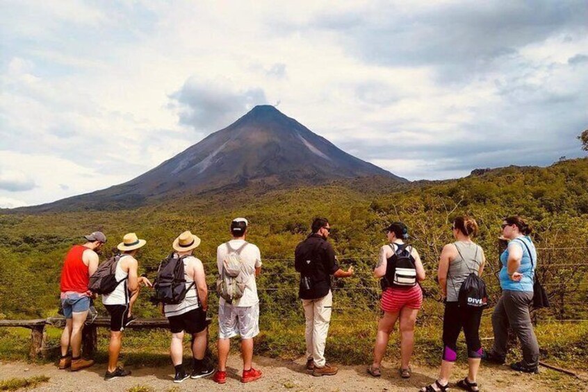 Hanging Bridges, La Fortuna Waterfall, Typical lunch and Arenal Volcano Hike