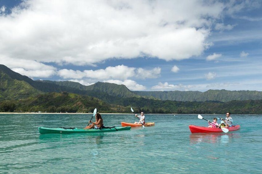 Kayaking in Hanalei Bay