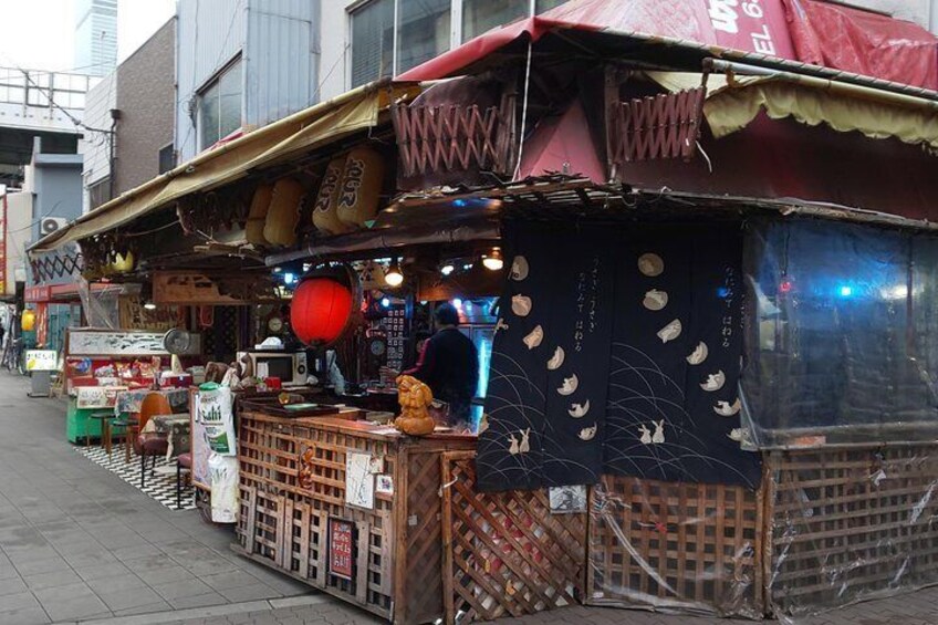 Street stalls oozing the all the charm of the real Osaka. This is were you find traditional, local food!