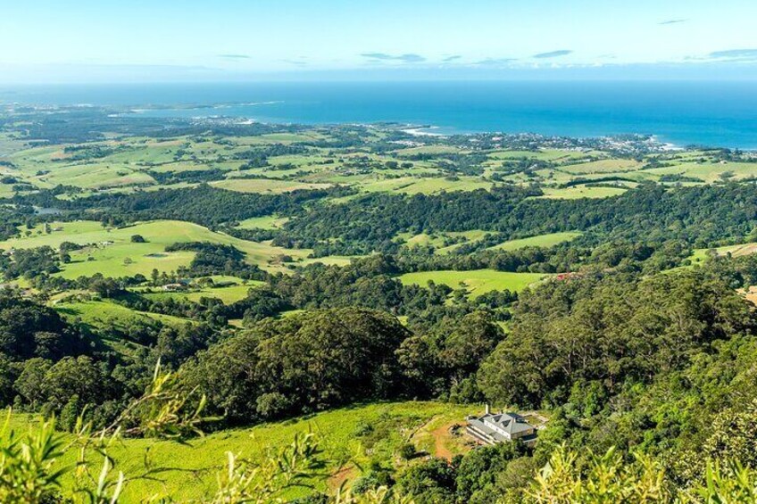 The Illawarra farmlands meet the coastline