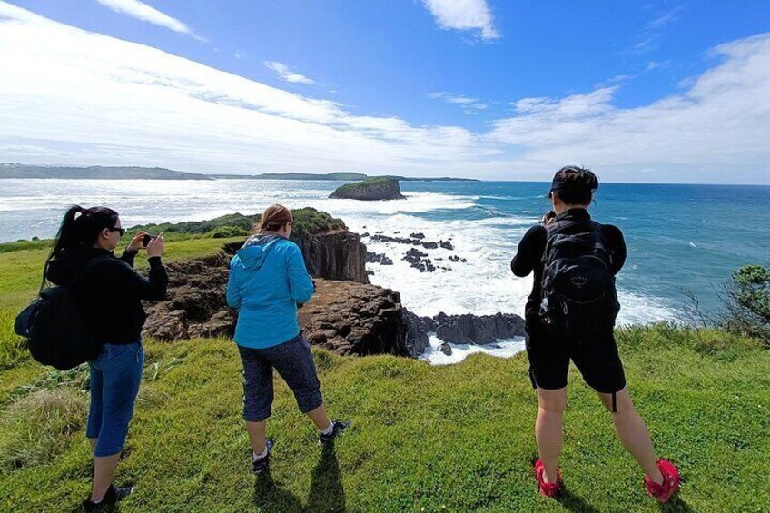 Dramatic coastal cliff walk