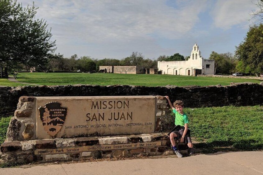 Our Tour visiting Mission San Juan