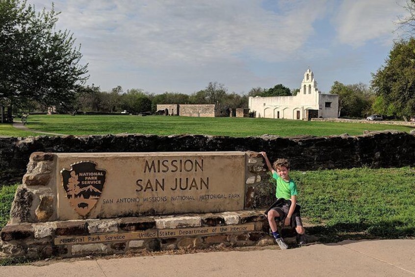 Our Tour visiting Mission San Juan