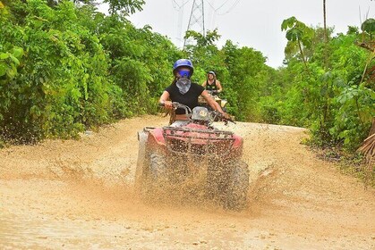 Cancun Best quad bike Tour, Ziplines and Cenote Swim with Lunch