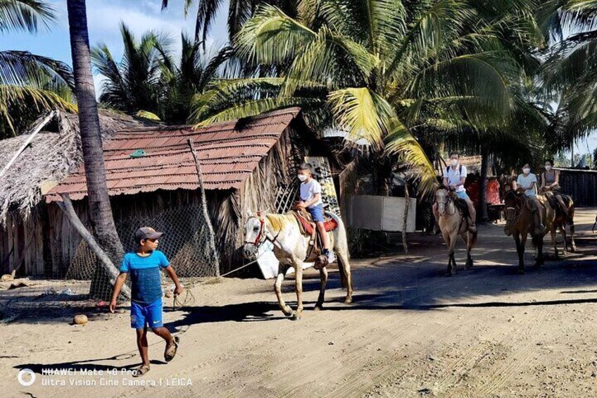 ⭐✔ PRIVATE Gentle Paradise Lonely Beach Horseback Ride & Afro-Mexican Village