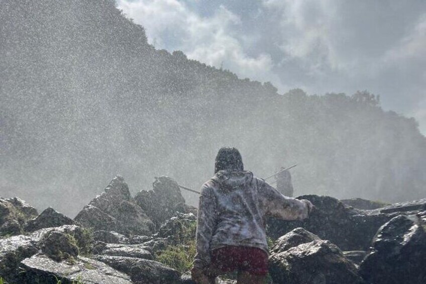 Hiking to the waterfall