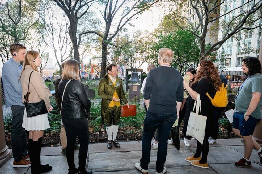 Hamilton Live! Walking Tour in lower Manhattan