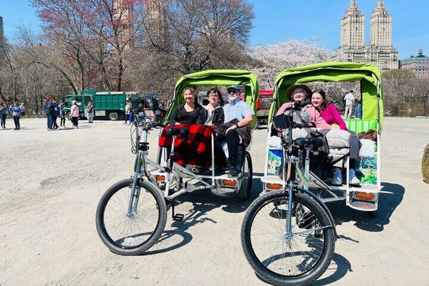 Central Park 2 - Hours Private Pedicab Guided Tour