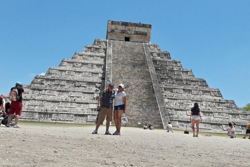 CHICHEN ITZA is a legendary Mayan city with imposing buildings and a lot of history.