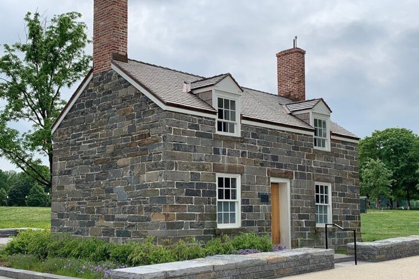 The Lockkeeper's House is the only remnant of the C & O Canal Extension.