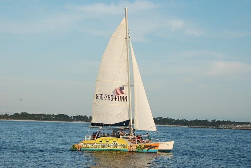 Panama City Beach Sunset Sail on The Footloose Catamaran