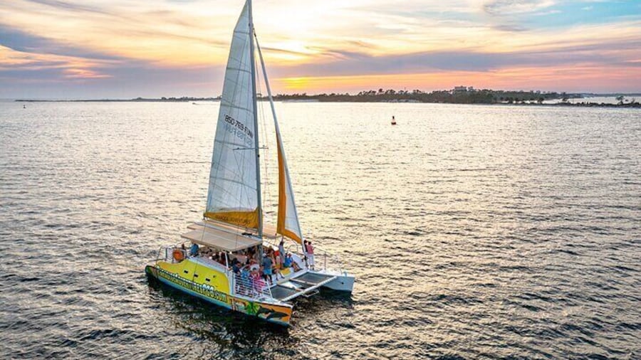 Panama City Beach Sunset Sail on The Footloose Catamaran