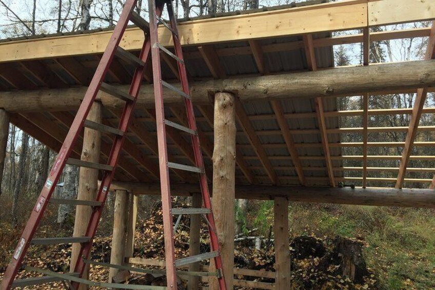Wood shed build