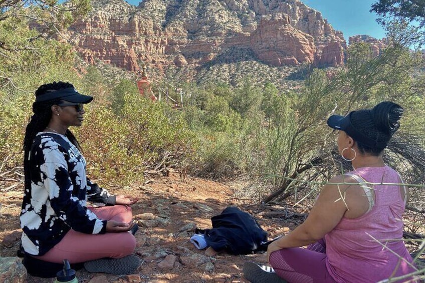 Meditate on the red rocks.