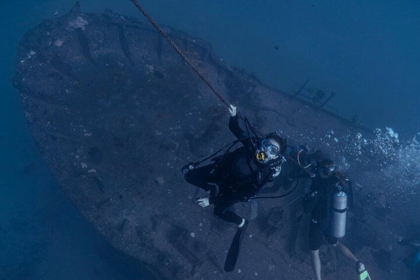 Two Tank Certified Wreck SCUBA Diving From Waikiki