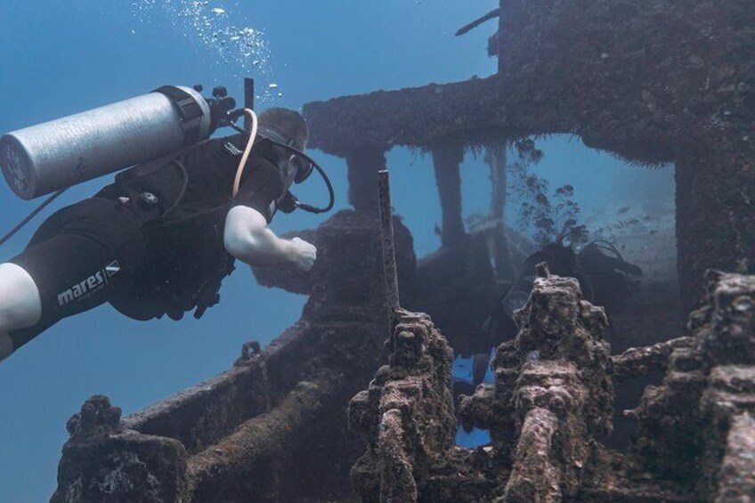 Two Tank Certified Wreck SCUBA Diving From Waikiki