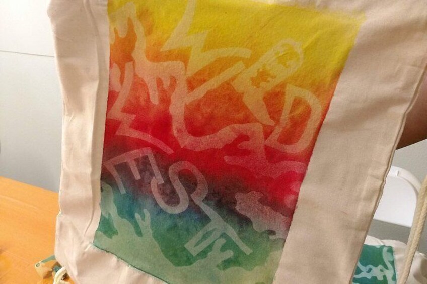 Create Your Own Sun-Dye Drawstring Backpack in Estes Park
