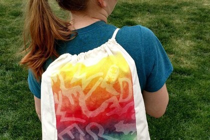 Create Your Own Sun-Dye Drawstring Backpack in Estes Park