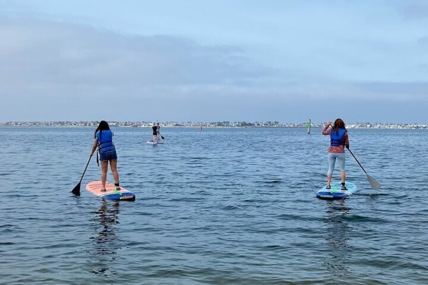 SUP Lesson on The San Diego Bay (Stand up Paddle Board)