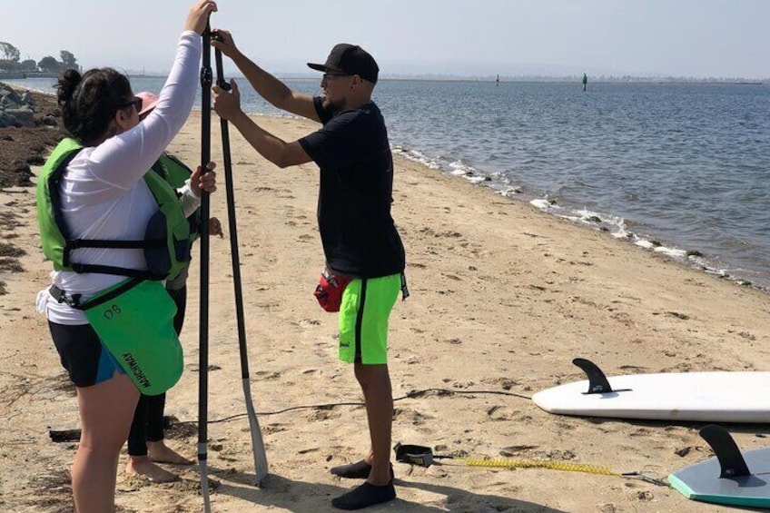 SUP Lesson on The San Diego Bay (Stand up Paddle Board)